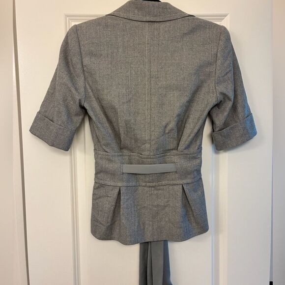 ESCADA Short Sleeve Blazer Gray Women’s Size 34 - Picture 2 of 7